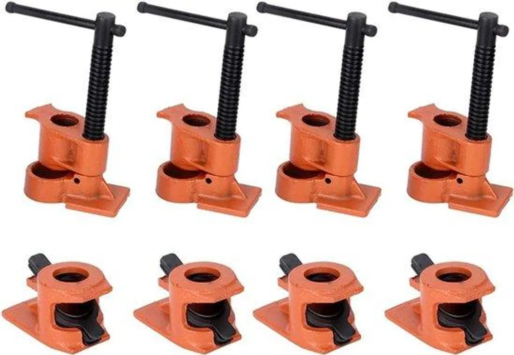 Lot de 4 pinces à équerre 1/2 pouce pour montage de meubles et ébénisterie