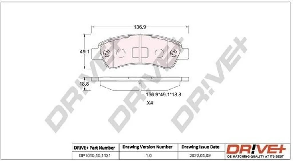 Plaquettes de frein anti-usure pour Ducato Jumper et Boxer