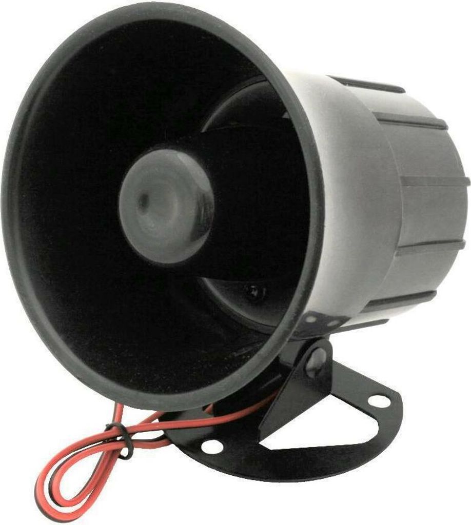 110dB Alarmhorn 12V 15W Alarmsirene Sirene für Alarmanlage Hupe Signalhorn
