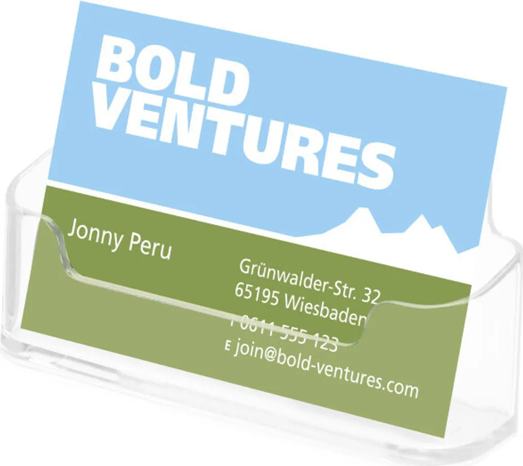 Porte-brochures A5 transparent robuste avec système Lit-Loc emboîtable