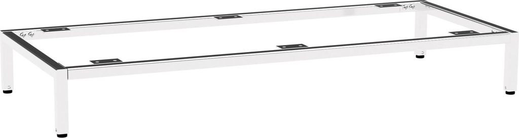 Gestell HARPER BELEM BHT 90x13x38 cm silber