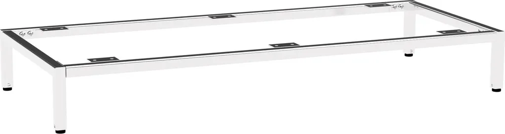 Support Métallique Santorin 90x13x38cm - Finition Chrome Inoxydable