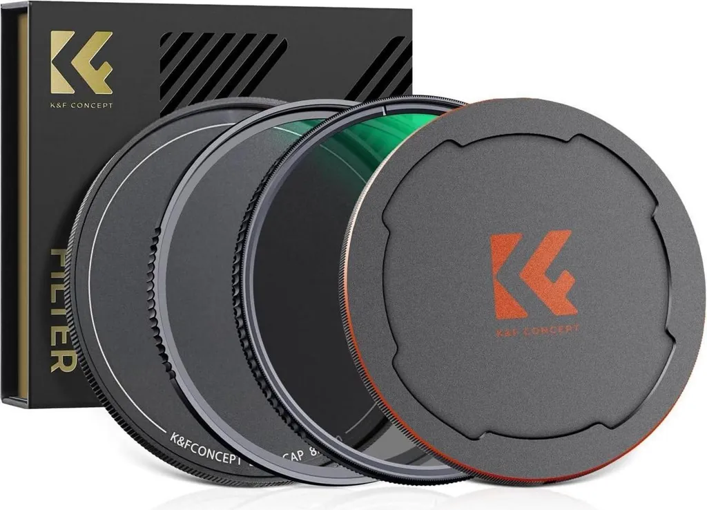 K&F Concept Nano X Kit Filtre Polarisant CPL et MCUV avec Sac de Transport