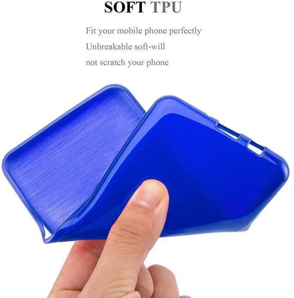 Cadorabo Custodia Morbida Per HTC Desire 820 - Cover In Silicone TPU Frost Blu Scuro, Sottile E Antiturto, Protezione 360° - 3