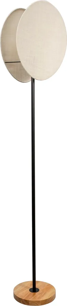 Luminaire de sol Boho Darling E27 en lin et bois naturel 167cm Pauleen
