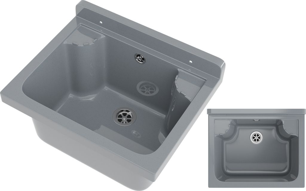 Granitan | Zlewozmywak techniczny LOMA - 42,4 cm - Szary - Zdjęcie produktu 
