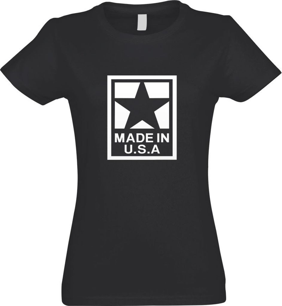 Kiwistar - T-Shirt tailliert - Damen - Graphit - USA Amerika - mit Motiv Bedruckt - Funshirt Design - Sport - Freizeit - Damen - S