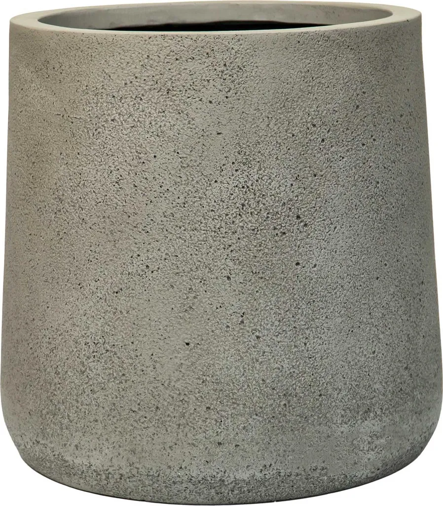 Jardinière en fibre de verre gris anthracite aspect béton 42 cm VEKRA