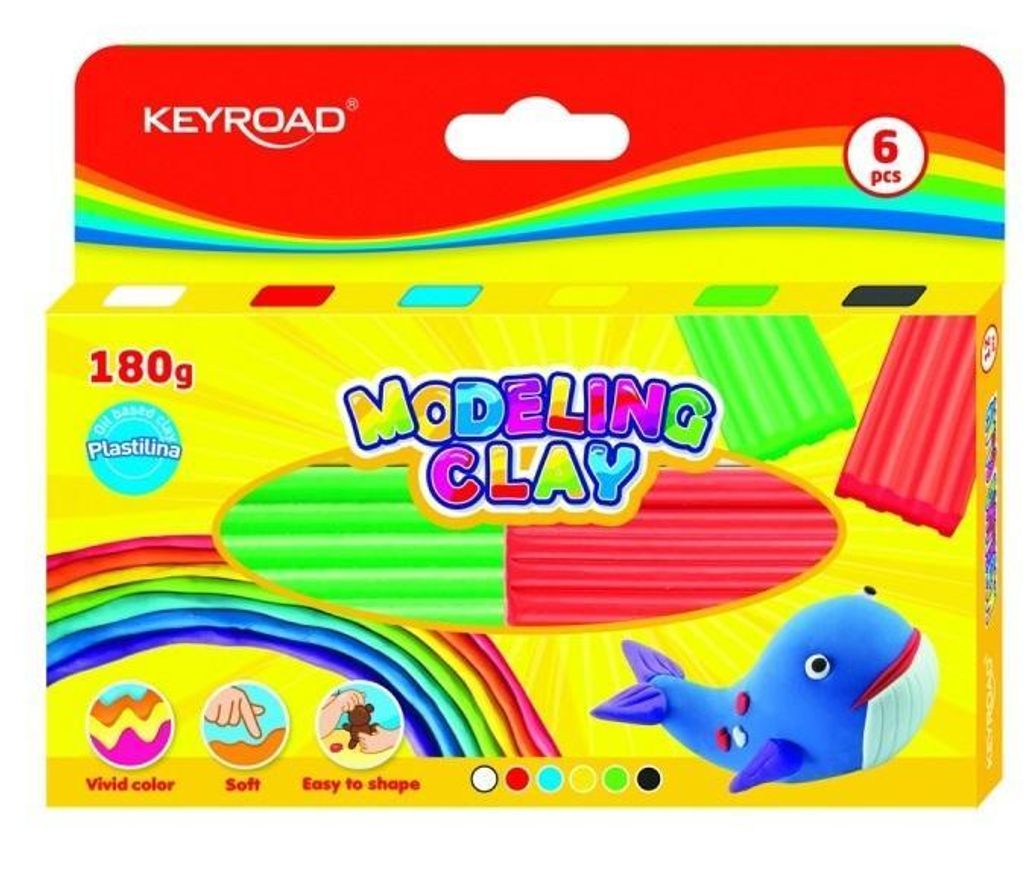 Modelliermasse 30 g, 6 Farben – Keyroad Produktbild 