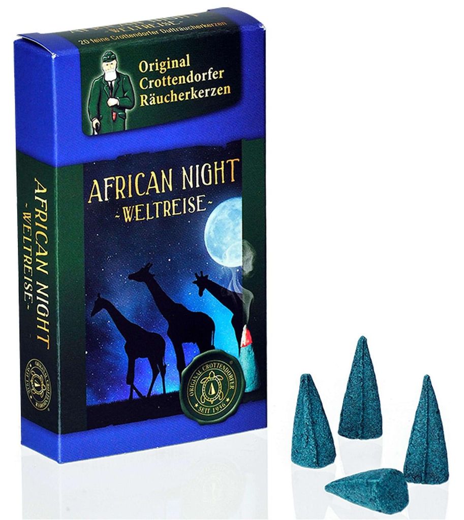 Crottendorfer rookkaarsen - Wereldreis - Afrikaanse Nacht, Productafbeelding 