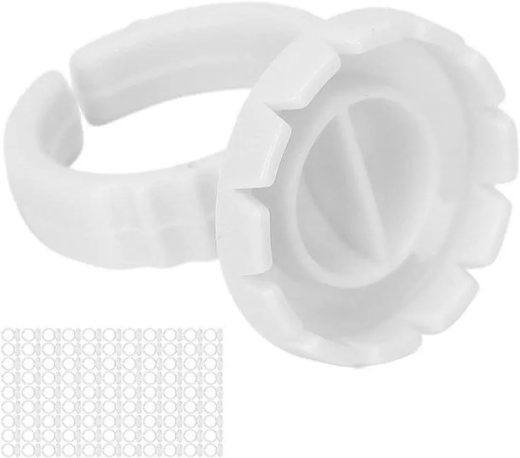 Accessoires extensions de cils, gobelets blancs en plastique durable