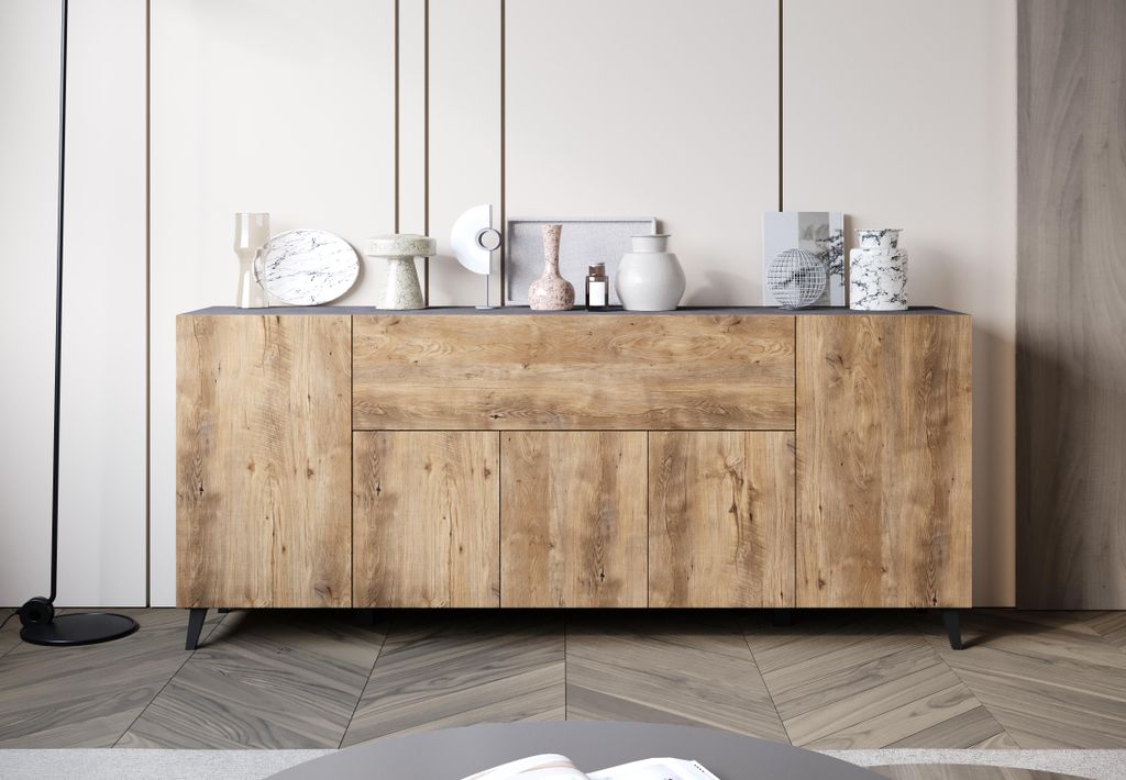 MINIO, LOKET dressoir 180 cm – Stijlvolle commode met hoge Productafbeelding 