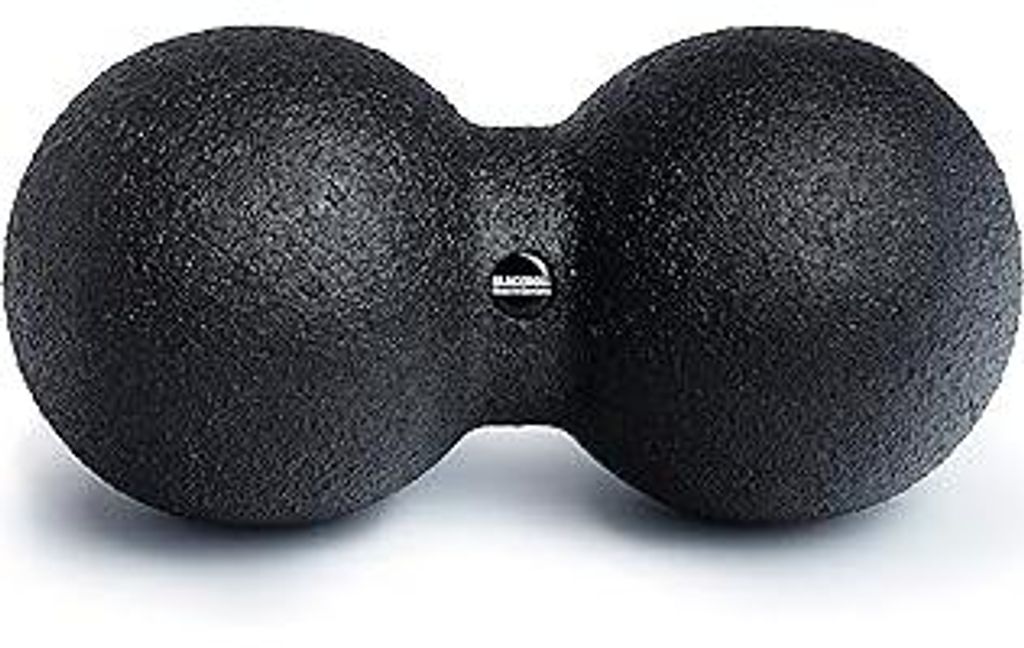 BLACKROLLDUOBALL, Faszienball zur Selbstmassage von parallelen Muskelsträngen, Massageball mit zwei Bällen, Faszien-Duoball in verschiedenen Grö...