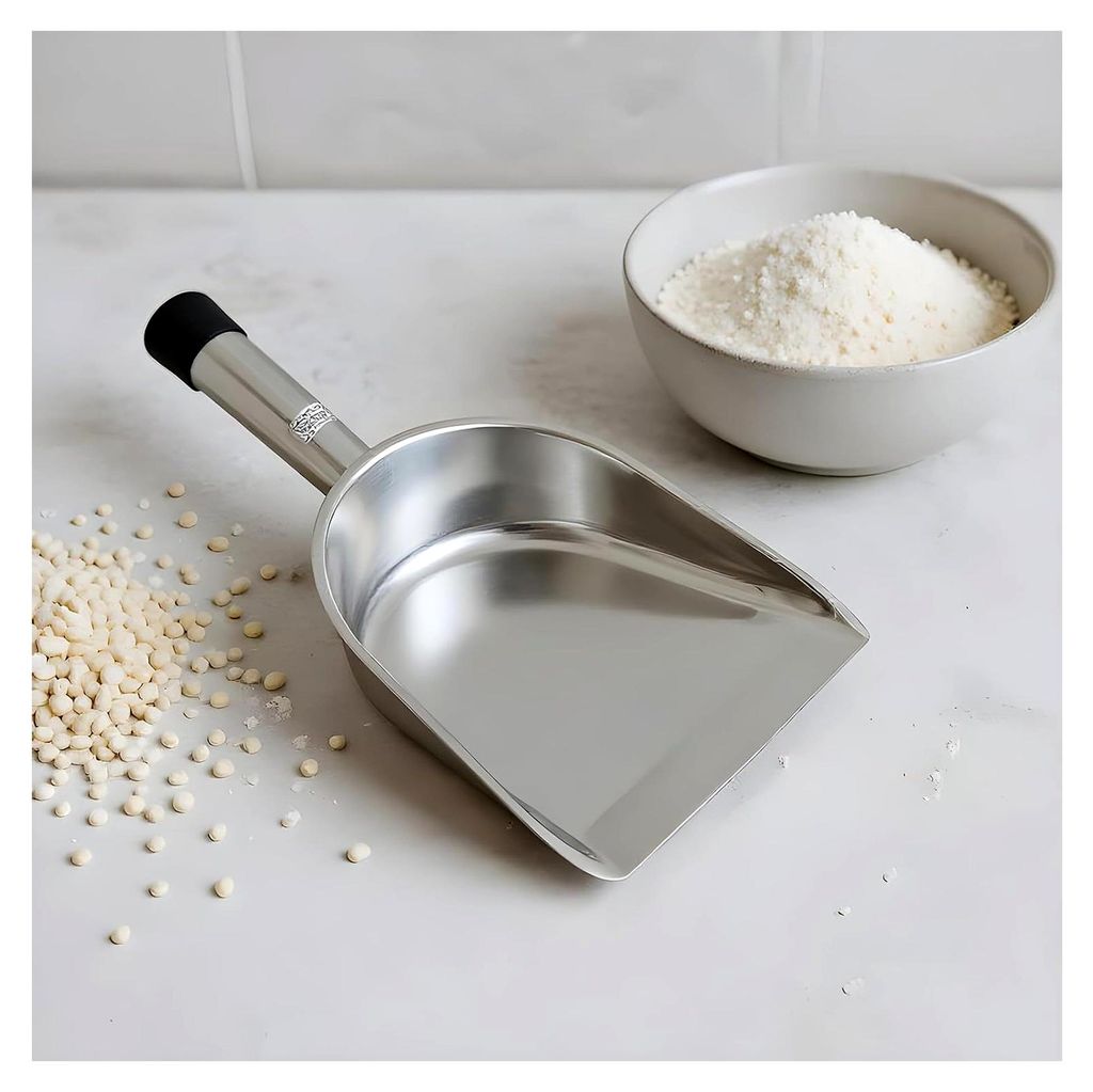 Edelstahl Multifunktionsschaufel | Kompakter Küchenhelfer für Kaffee, Getreide und Schnee