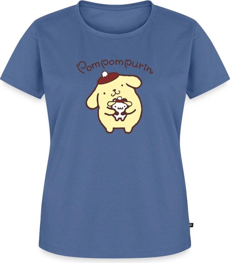 Spreadshirt Pompompurin & Muffin Verkleidet Frauen Premium T-Shirt, 3XL, Taubenblau