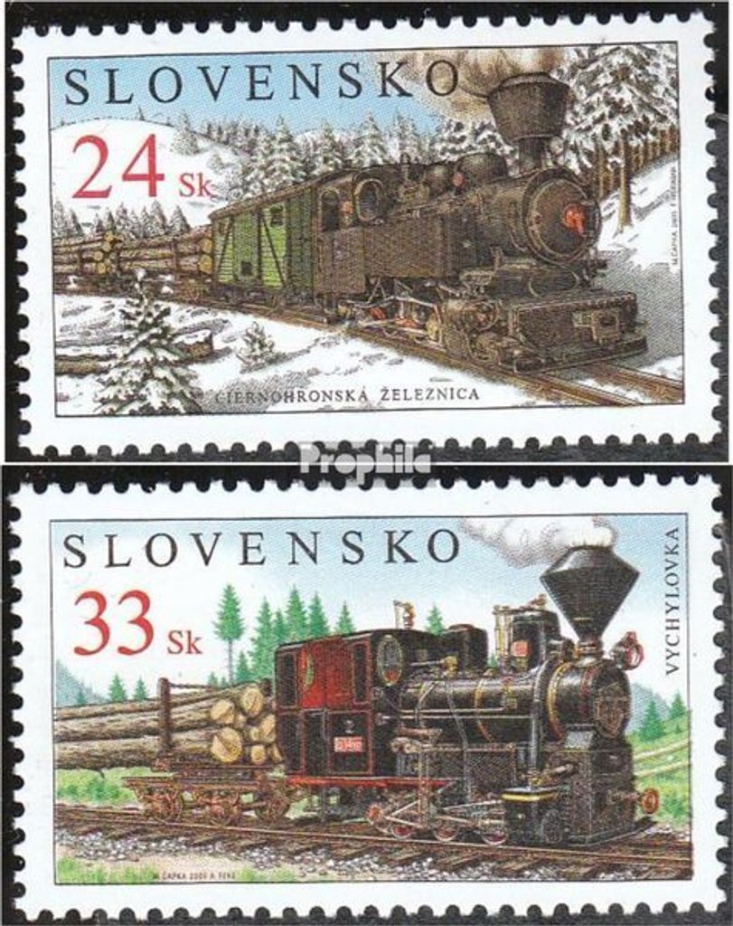 Briefmarken Slowakei 2005 Mi 521-522 (kompl.Ausg.) Produktbild 