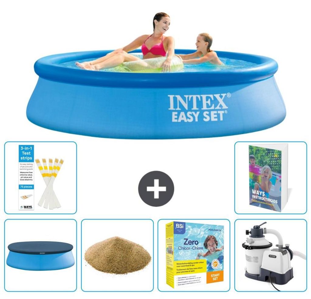 Easy Set Pool Rund - 244x61 cm - 7-teilig S170