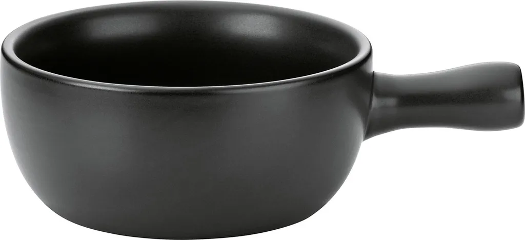 Caquelon à Fondue Céramique Noire KELA Bâle 22,5cm Spécial Fromage