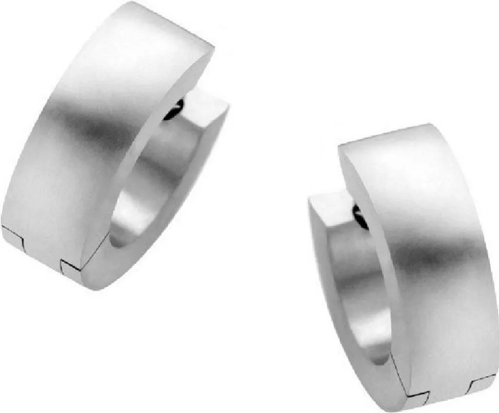 Danish Design Stege IJ135E1 - Créoles en Titane Pur pour Femme