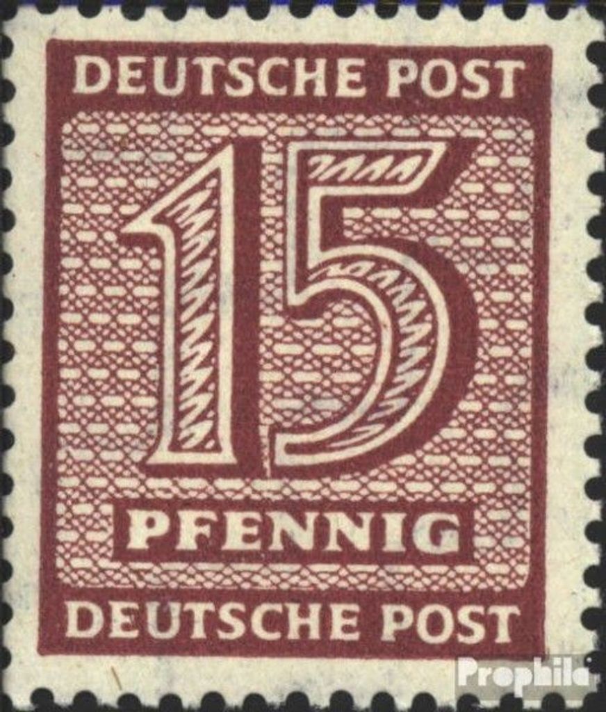 Briefmarken Sowjetische Zone (All.Bes.) 1945 Mi 133X b gestempelt Ziffer