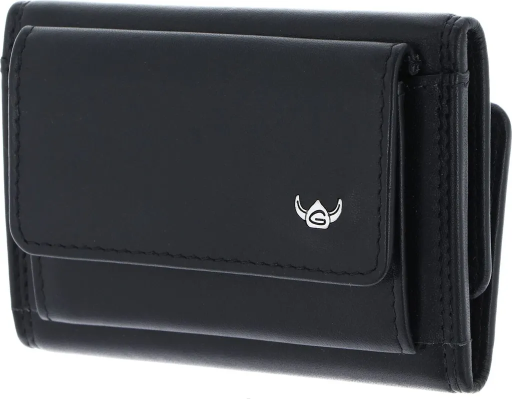 Golden Head Polo Portafoglio RFID Protect Nero - Pelle Nappa Premium