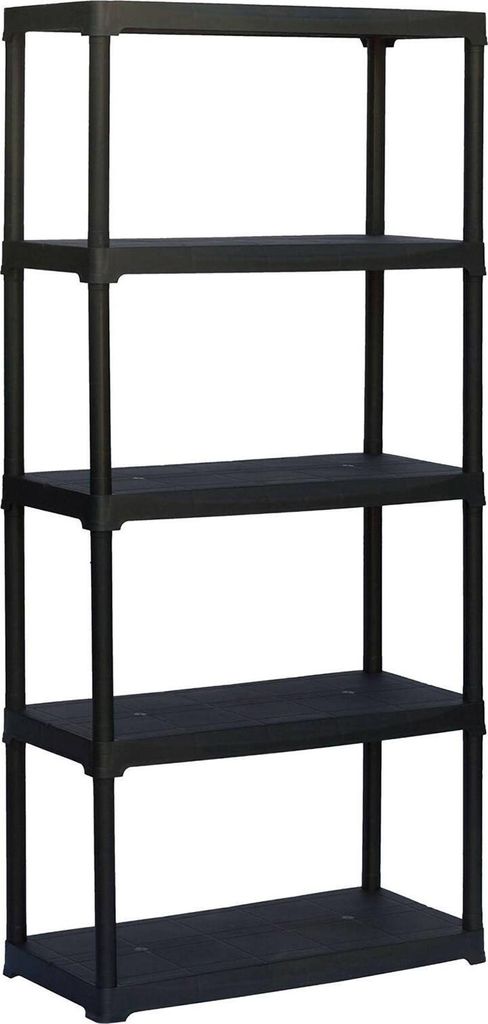 Dammendol Outdoor-Garderobe, Outdoor-Regal, Mehrzweck-Balkongarderobe, Outdoor-Schrank, 100 % Italy, Anthrazit, 90 x 40 x 176 cm