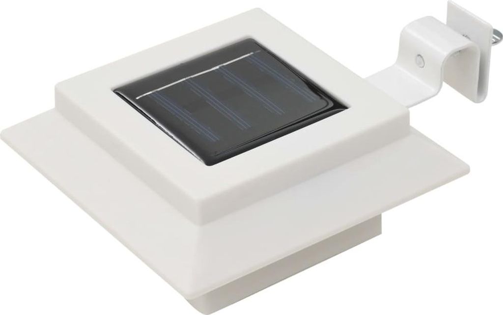 vidaXL Solar-Außenleuchten 12 Stk. LED Rechteckig 12 cm Weiß
