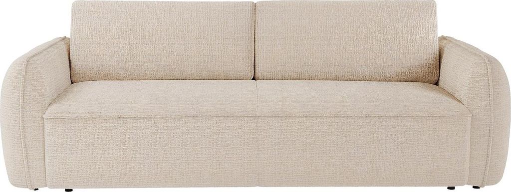 4-Sitzer-Schlafsofa mit Express-Funktion – Chenille-Stoff Beige – Liegefläche 160 cm – Matratze 16 cm – SELIVO von Maison Céphy