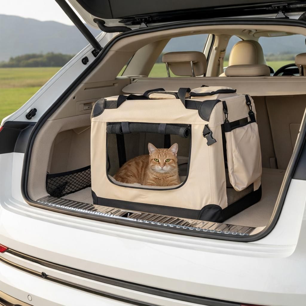 Belviona katten transportbox, lichtgewicht en stabiele Productafbeelding 
