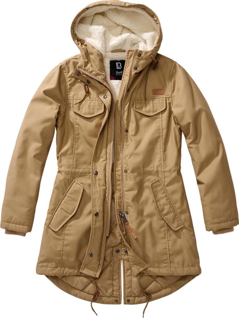 Brandit Damen Marsh Lake Parka Größe XS Farbe Kamel