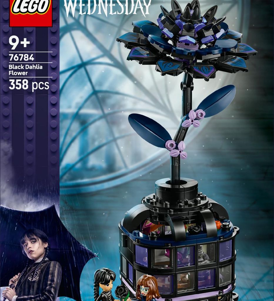LEGO 76784 Wednesday Fiore di Dalia Nera Set da Costruzione Immagine del prodotto 