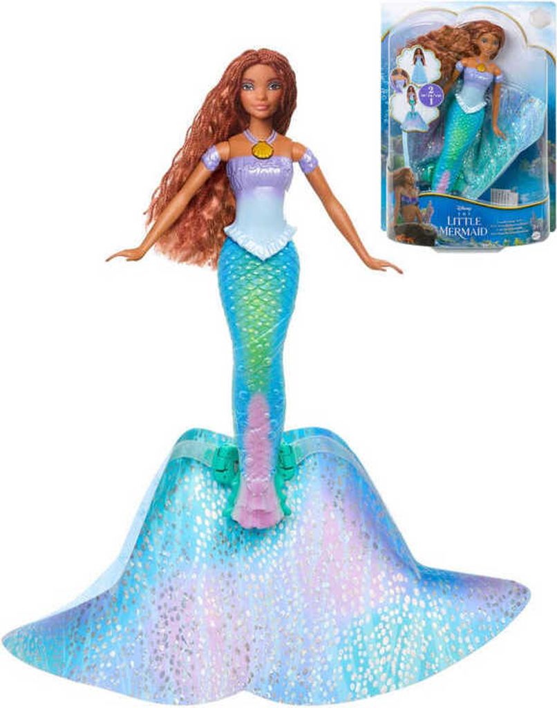 Bambola MATTEL Piccola fata del mare con trasformazione Immagine del prodotto 
