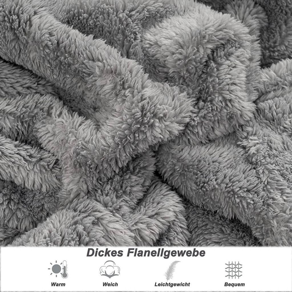 WOLTU Hoodie Decke mit Ärmeln und Kapuze Kuscheldecke Produktbild 6
