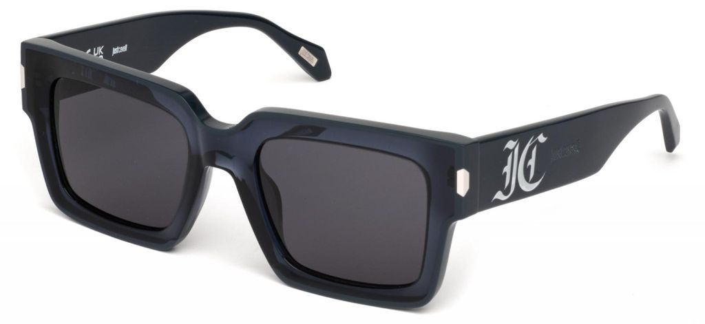 Just Cavalli SJC108V Blu trasparente lucido 53/21/140 Uni Sonnenbrillen