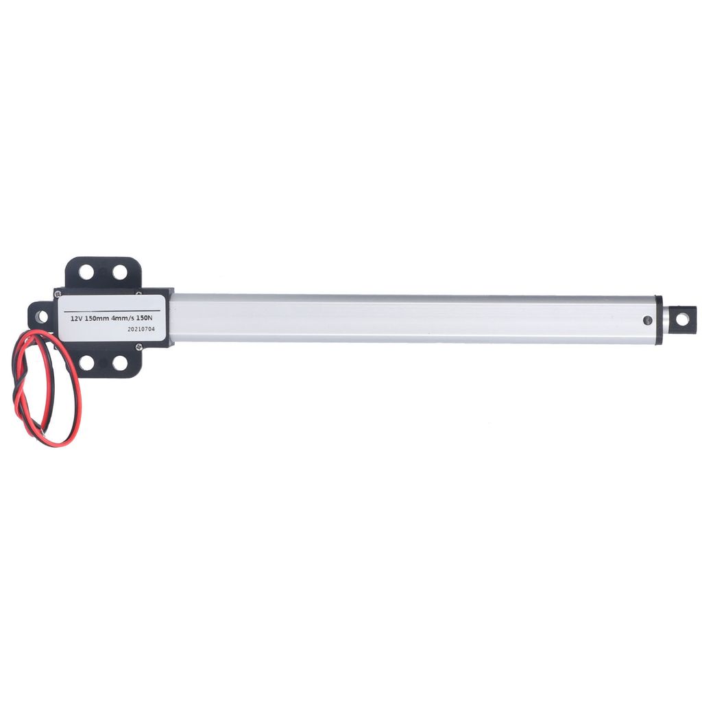 Linearantrieb mit 150 mm Hub, hoher Geschwindigkeit, geringem Geräuschpegel und Kurzschlussschutz, Mini-Elektro-Linearantrieb 15 mm/s – 50 N