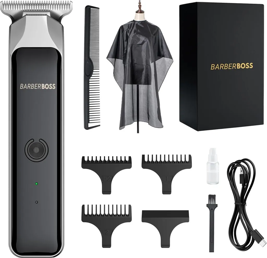 Tagliacapelli Professionale Lama a T Acciaio - Rasoio Barba USB Online