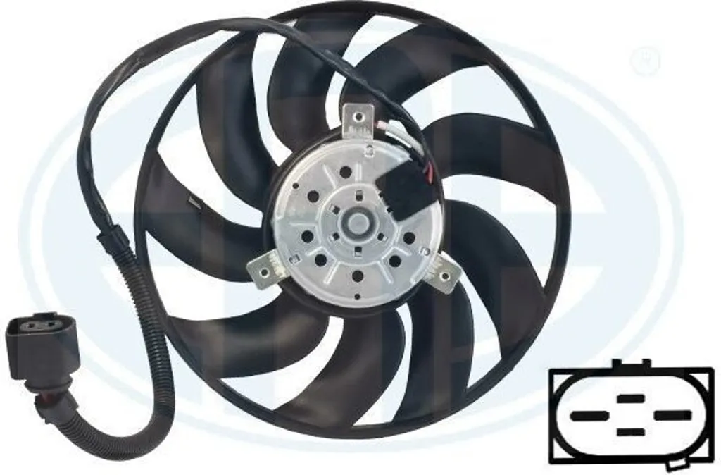 Ventilateur radiateur ERA 352119 haute fiabilité compatible 7H0959455D