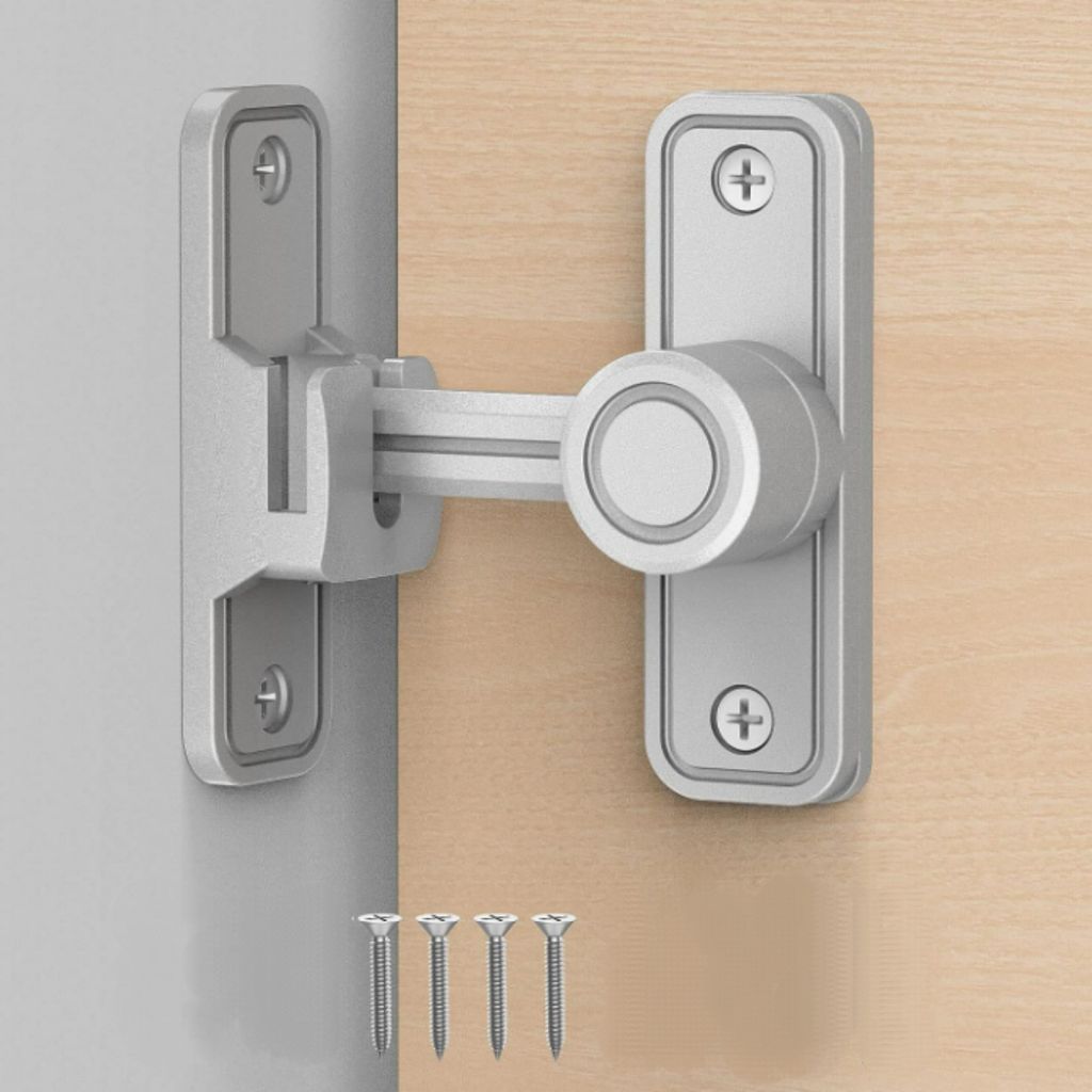 Schiebetürschloss Hardware, 90 Grad Schlösser für Scheunentüren, Flip Gate Latches für Scheune, Garten, Badezimmer, Outdoor, Garage, Fenster (...