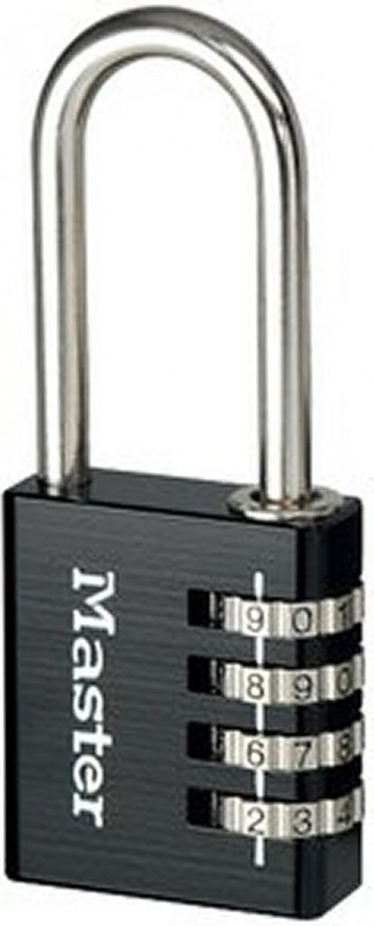 Master Lock Kombinations-Vorhängeschloss Aluminium Schwarz 40 mm 7640EURDBLKLH