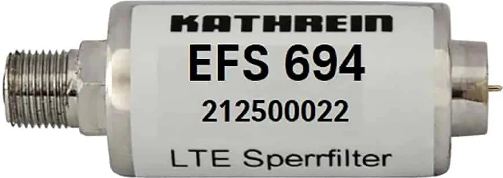 Filtre passe-bas Kathrein EFS 694 - 694MHz pour suppression LTE 212500022
