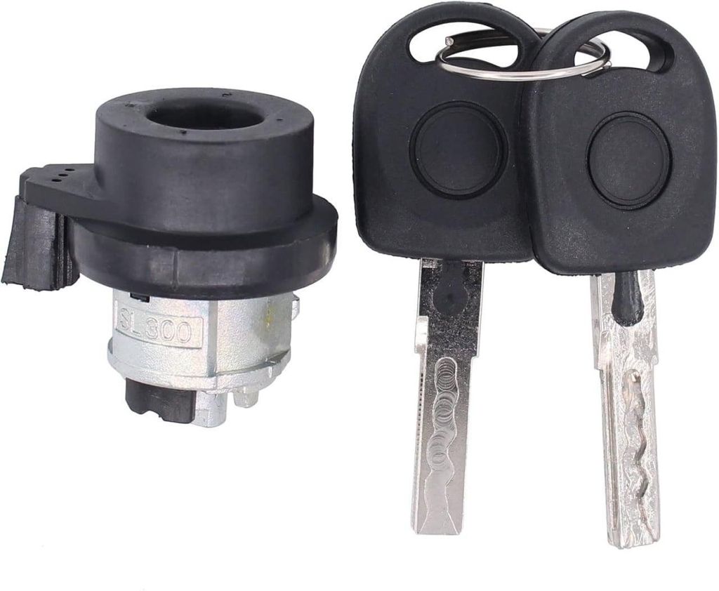 Zündschloss + 2 Schlüssel für Audi A1, A3, A4, TT, Q3, VW Produktbild 