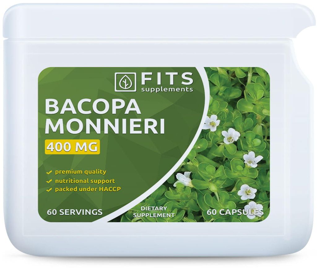 Bacopa Monnieri, 400 mg, 60 kapsułek Zdjęcie produktu 