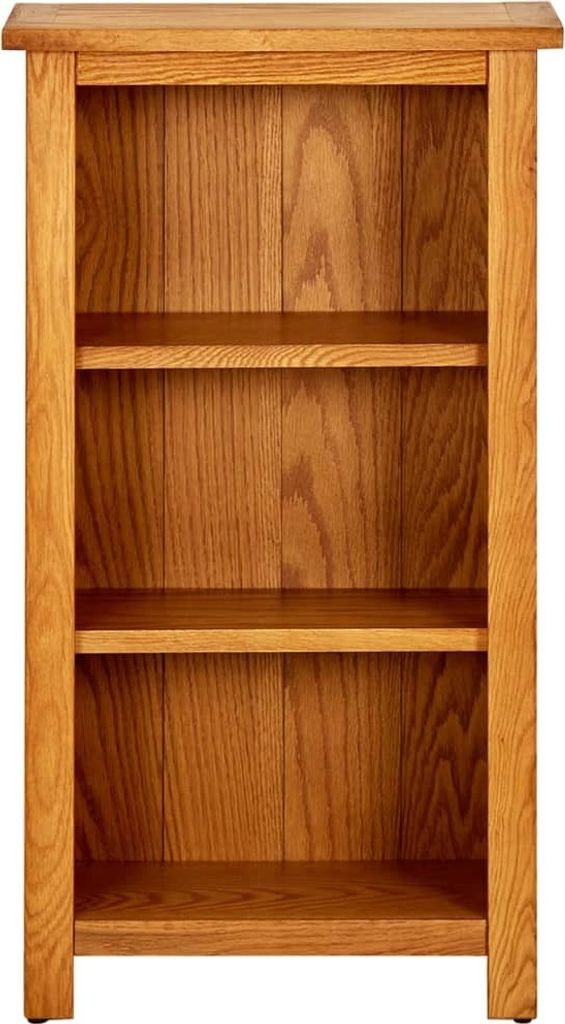 Möbel Bücherregal - Standregal - Wohnzimmerschrank - 45x22,5x82 cm Eiche Massivholz - Lagerregal Bücherregale CLORIS5332027