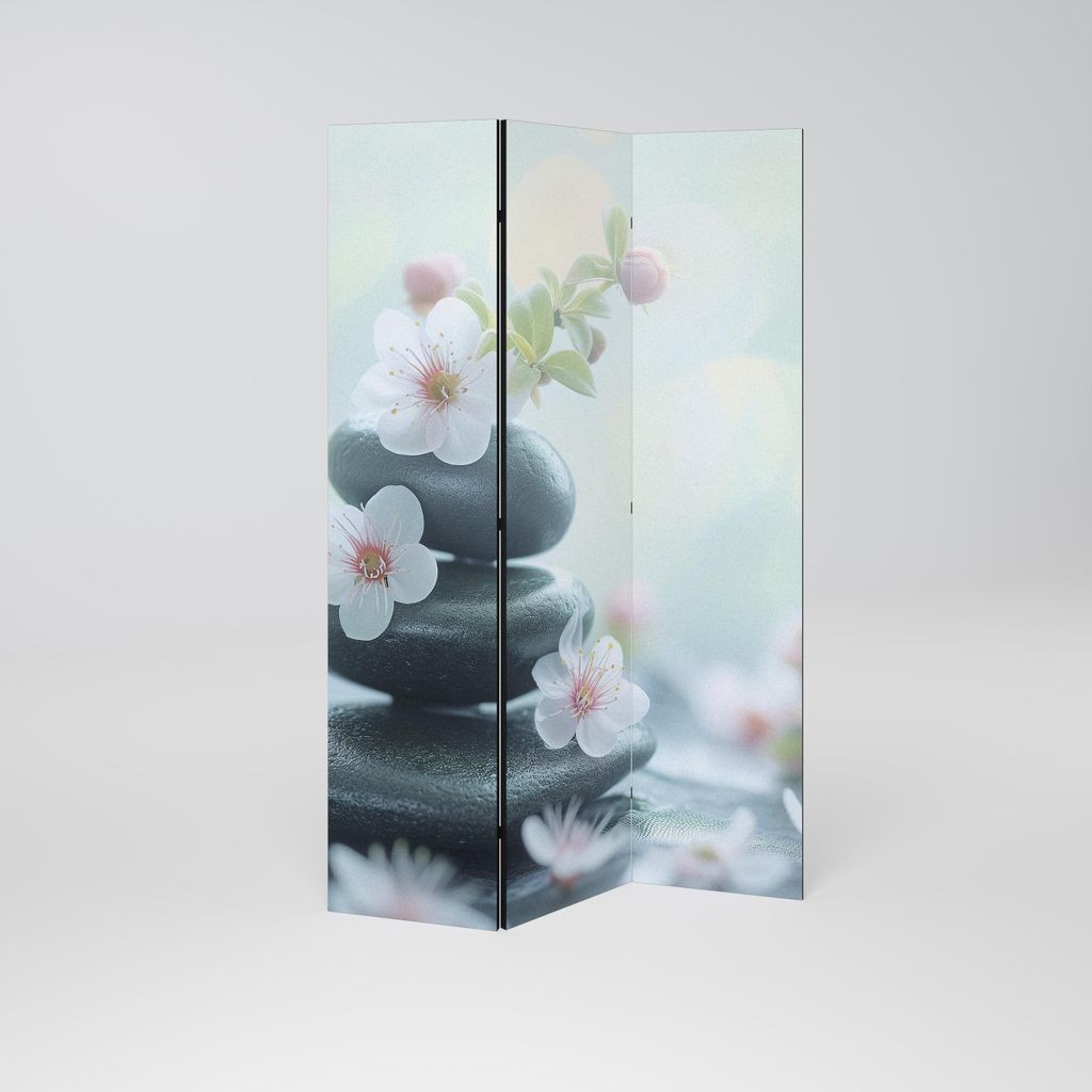 SpaceRebels Paravent Raumteiler - 3-teilig Raumtrenner, Druck 1-Seite - Raumtrenner - Trennwand Wohnung - Room Divider - Spanische Wand Deko Modern...