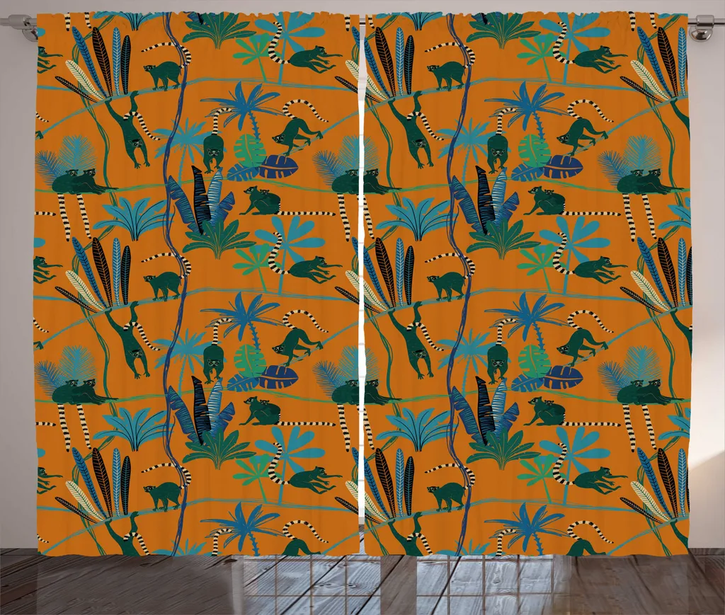 Rideau Jungle Opaque 280x225 cm : Fini les Fenêtres Tristes au Salon