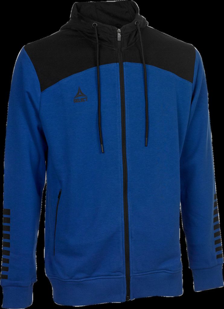SELECT Kapuzen-Sweatjacke Oxford v22, Gr.XXXXL, blau schwarz
