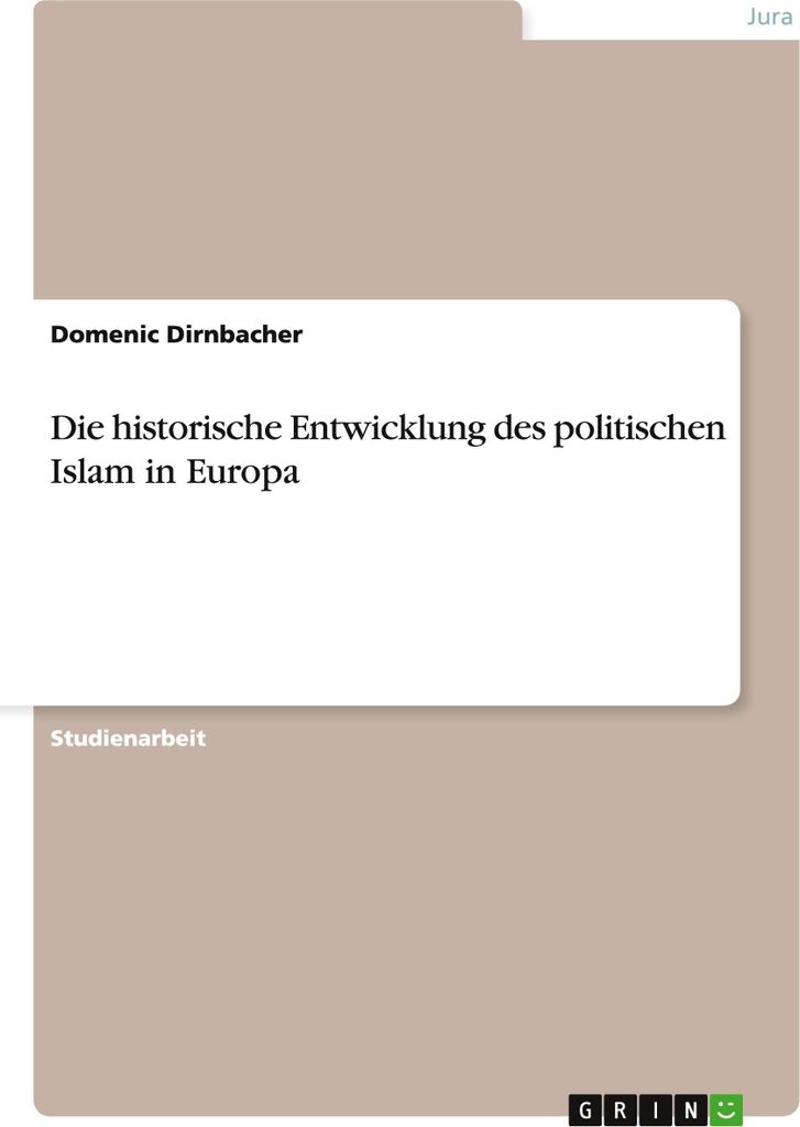 Die historische Entwicklung des politischen Islam in Europa