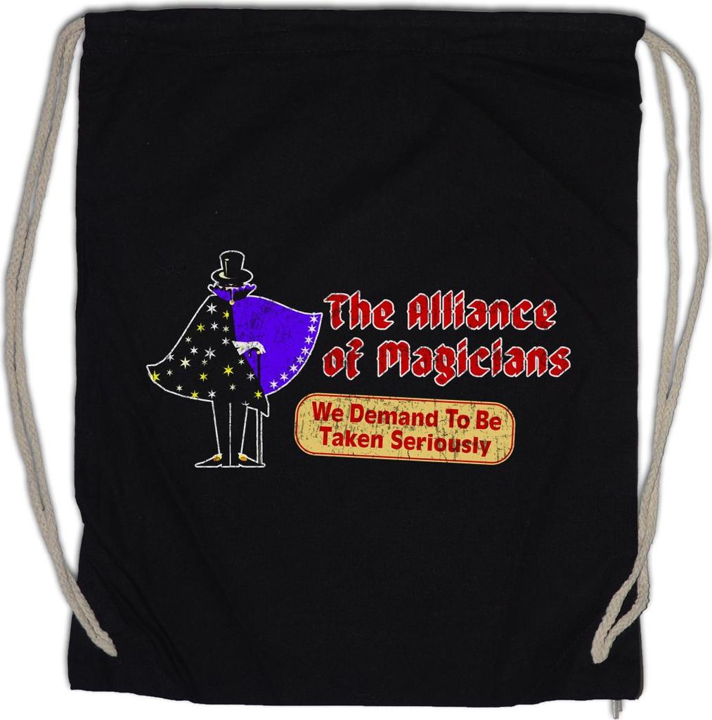Urban Backwoods Alliance Of Magicians, Turnbeutel, Farbe: Schwarz