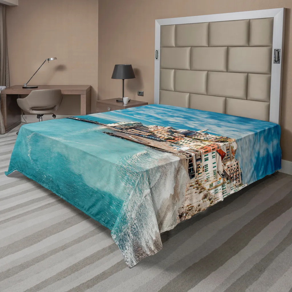 Lenzuolo Singolo ABAKUHAUS Turchese 244x205cm - Morbido e Lavabile