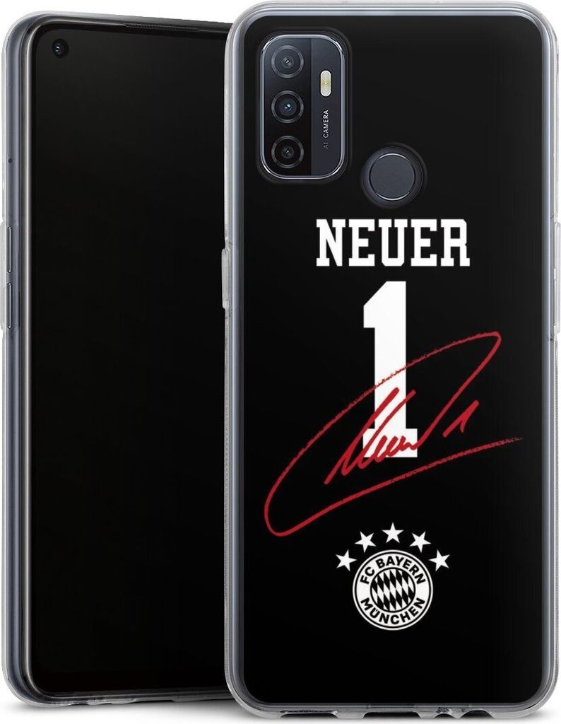 DeinDesign Handyhülle für Oppo A53 Silikon Hülle Case Smartphone Schutzhülle FC Bayern München FCB Manuel Neuer